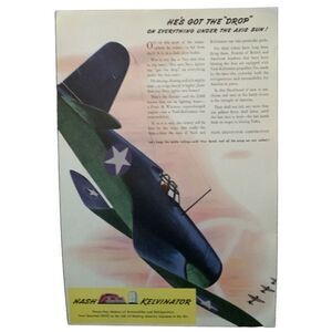 Vintage 1943 Nash Kelvinator Got the Drop Ad Advertisement